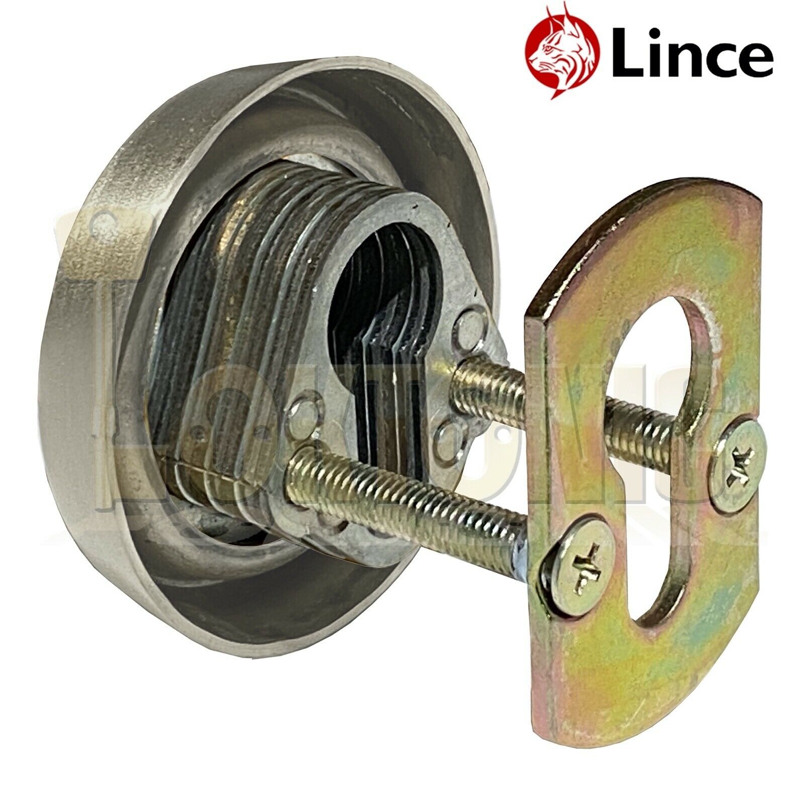 Lince Satin High Security Euro Cylinder Escutcheon Keyhole Cover Plate Van Doors - Image 10