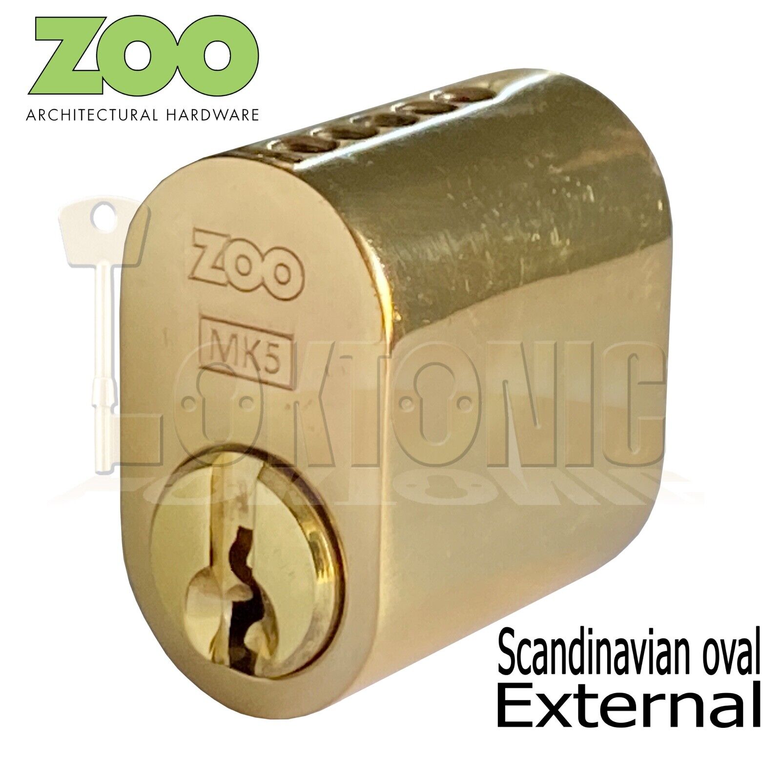 Zoo Scandinavian Oval External & Internal lock Barrel To Suit Assa Ruko Locks - Image 4