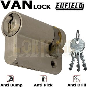 Enfield Half Euro High Security Cylinder Anti Drill Bump Locks For Vans Barrel
