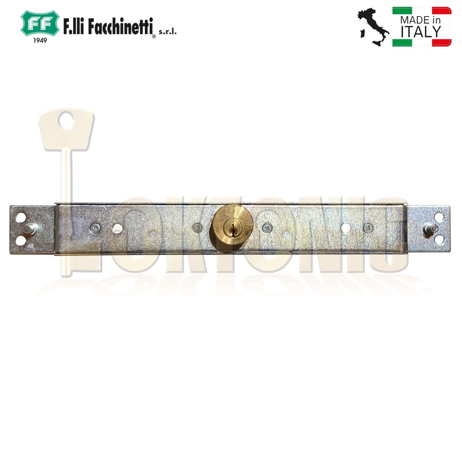 Facchinetti Heavy Duty Narrow Centre Roller Shutter Garage Door Lock - Image 8