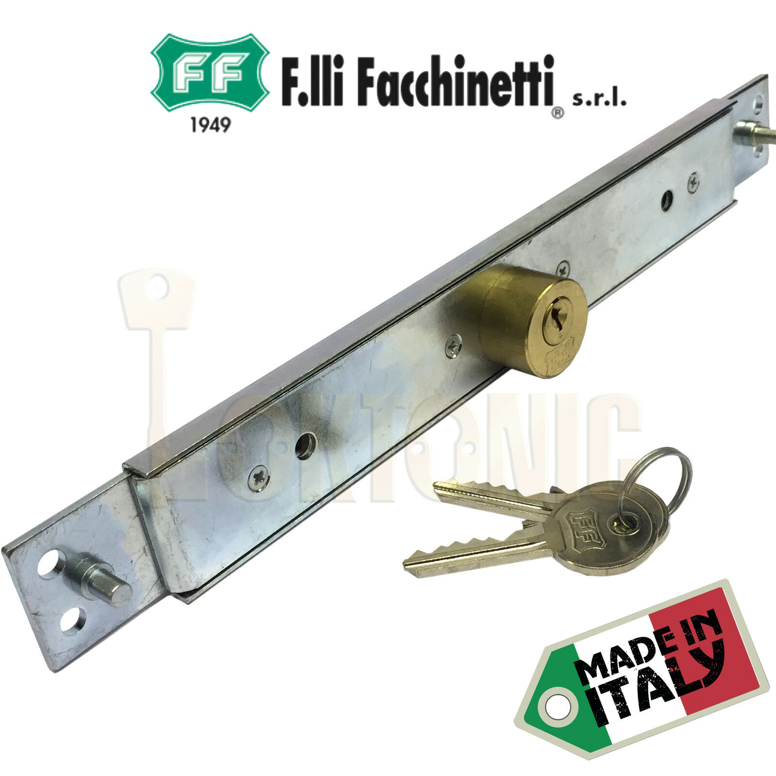 Facchinetti Heavy Duty Narrow Centre Roller Shutter Garage Door Lock