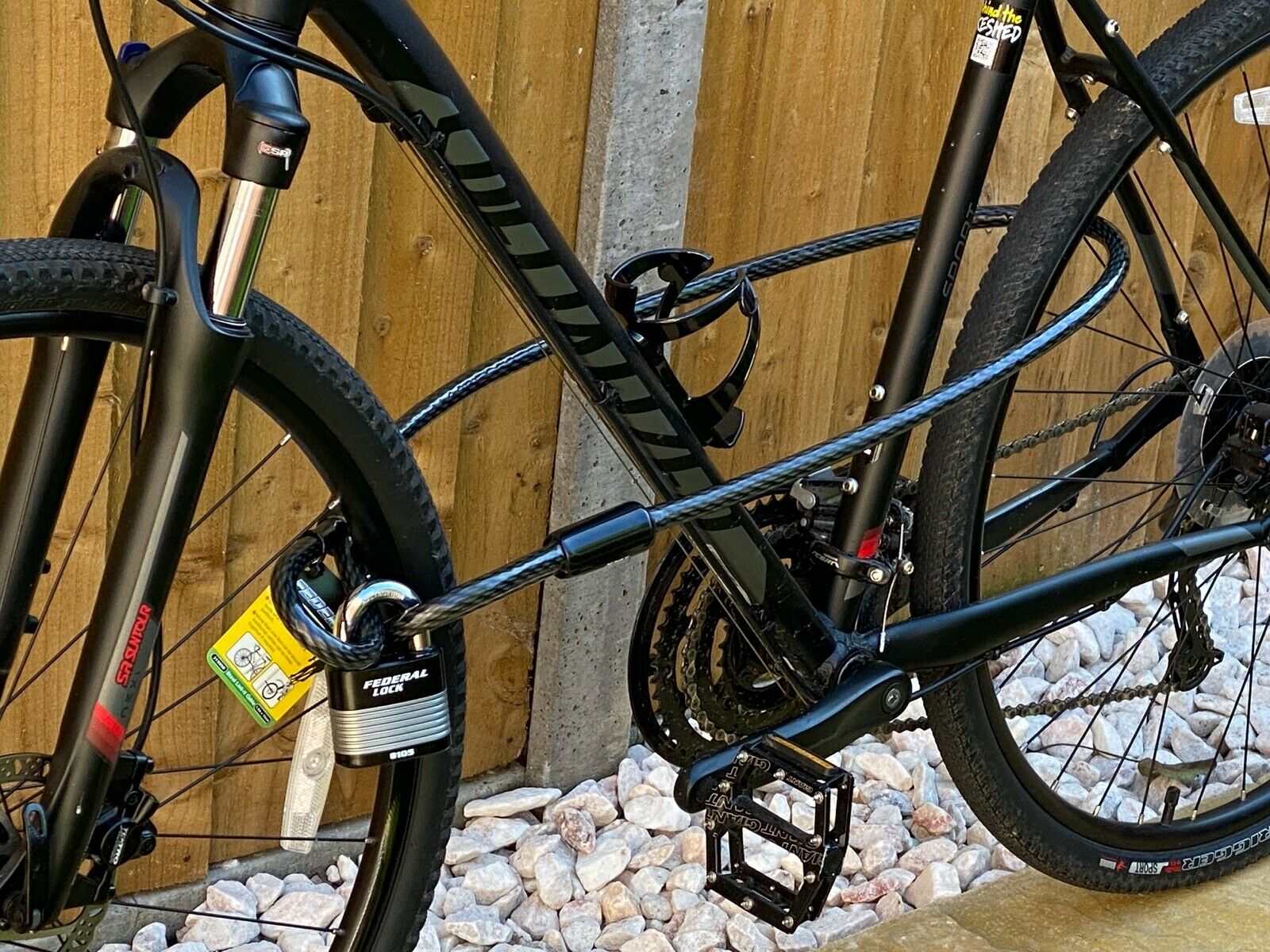 Federal 15mm Diameter Heavy Duty Bike Cycle Motorcycle Steel Cable Padlock Combo - Image 8