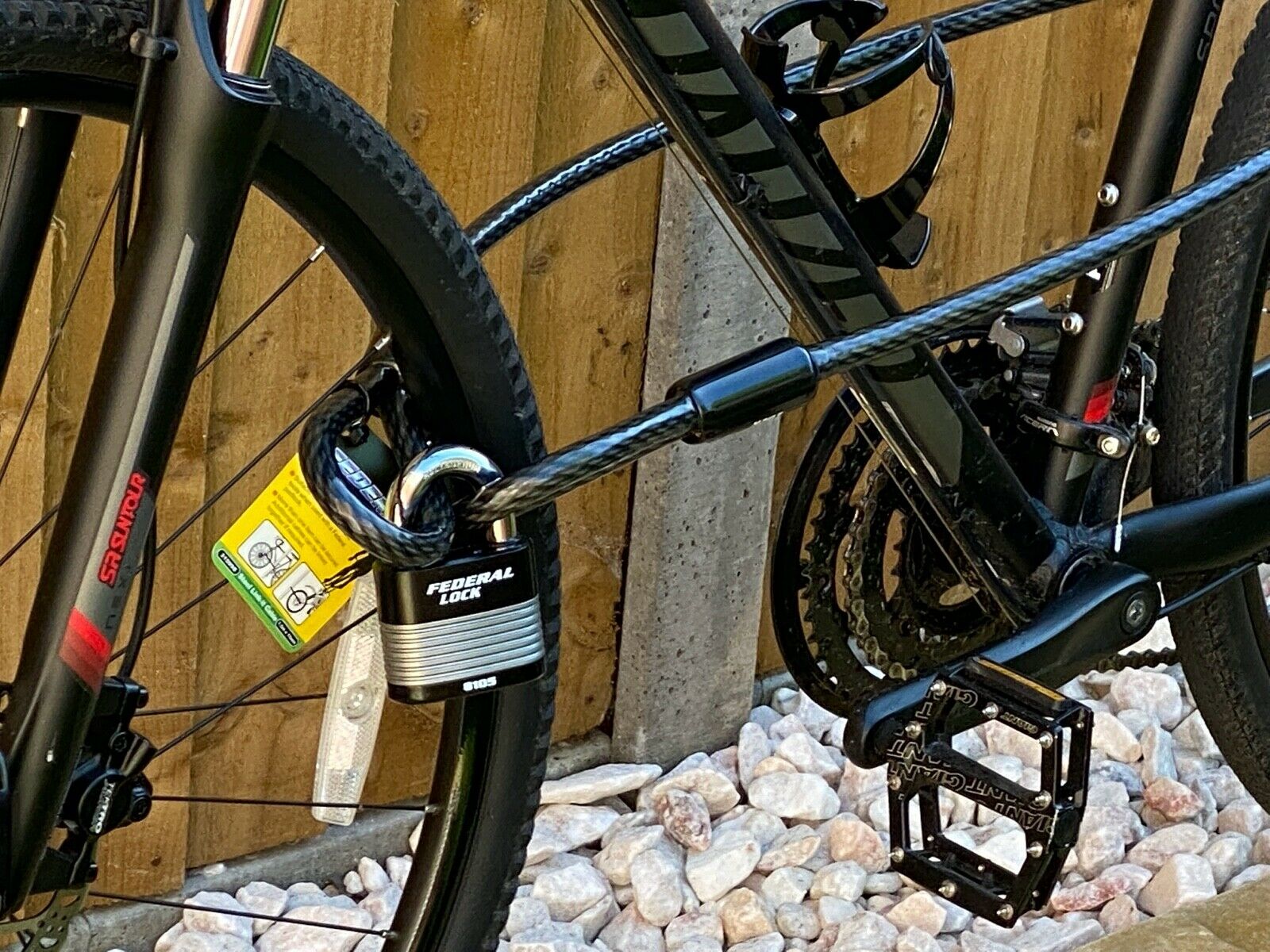 Federal 15mm Diameter Heavy Duty Bike Cycle Motorcycle Steel Cable Padlock Combo - Image 9