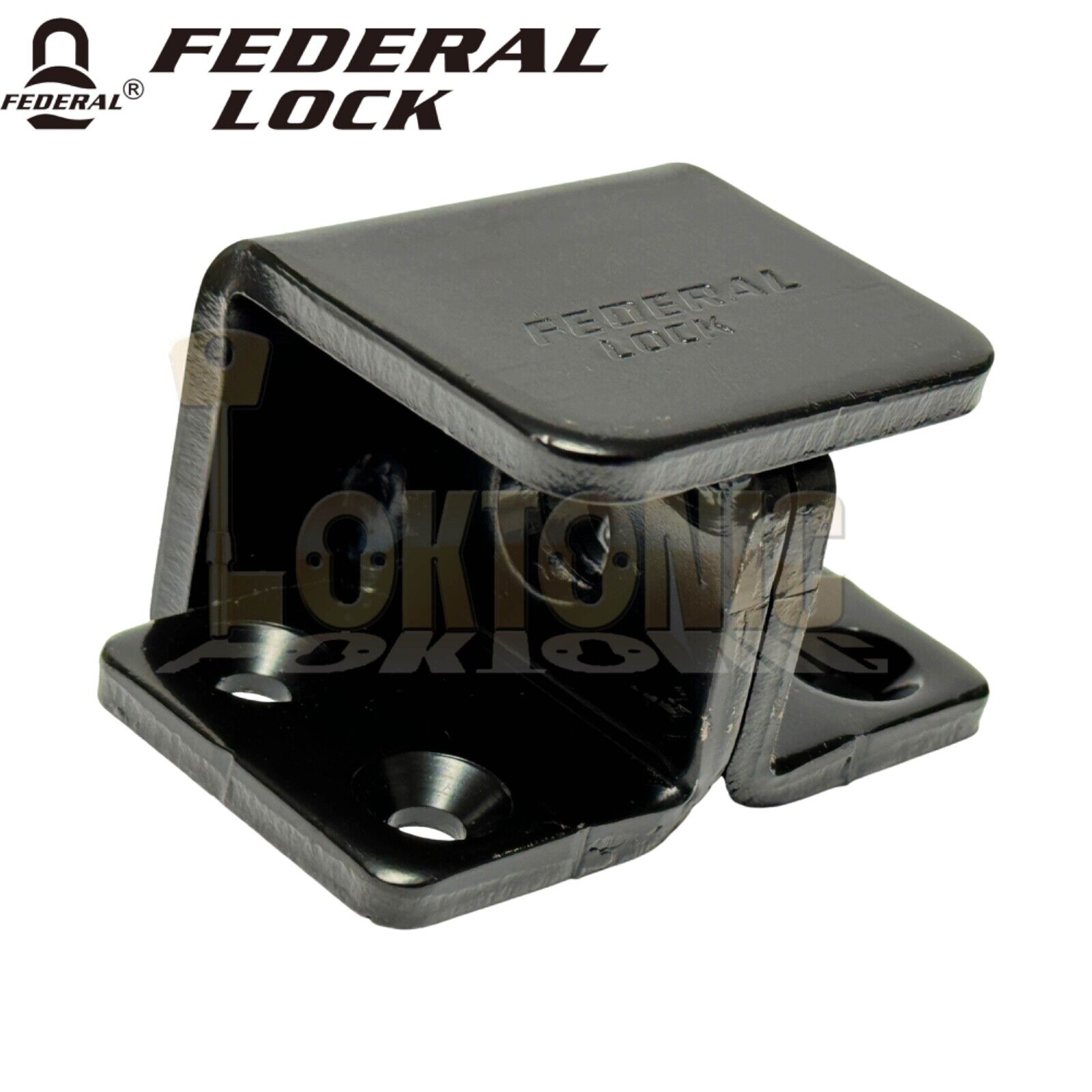 Federal High Security Shed Van Door Gate Lock Bracket Hasp Staple Padlock Combo - Image 5