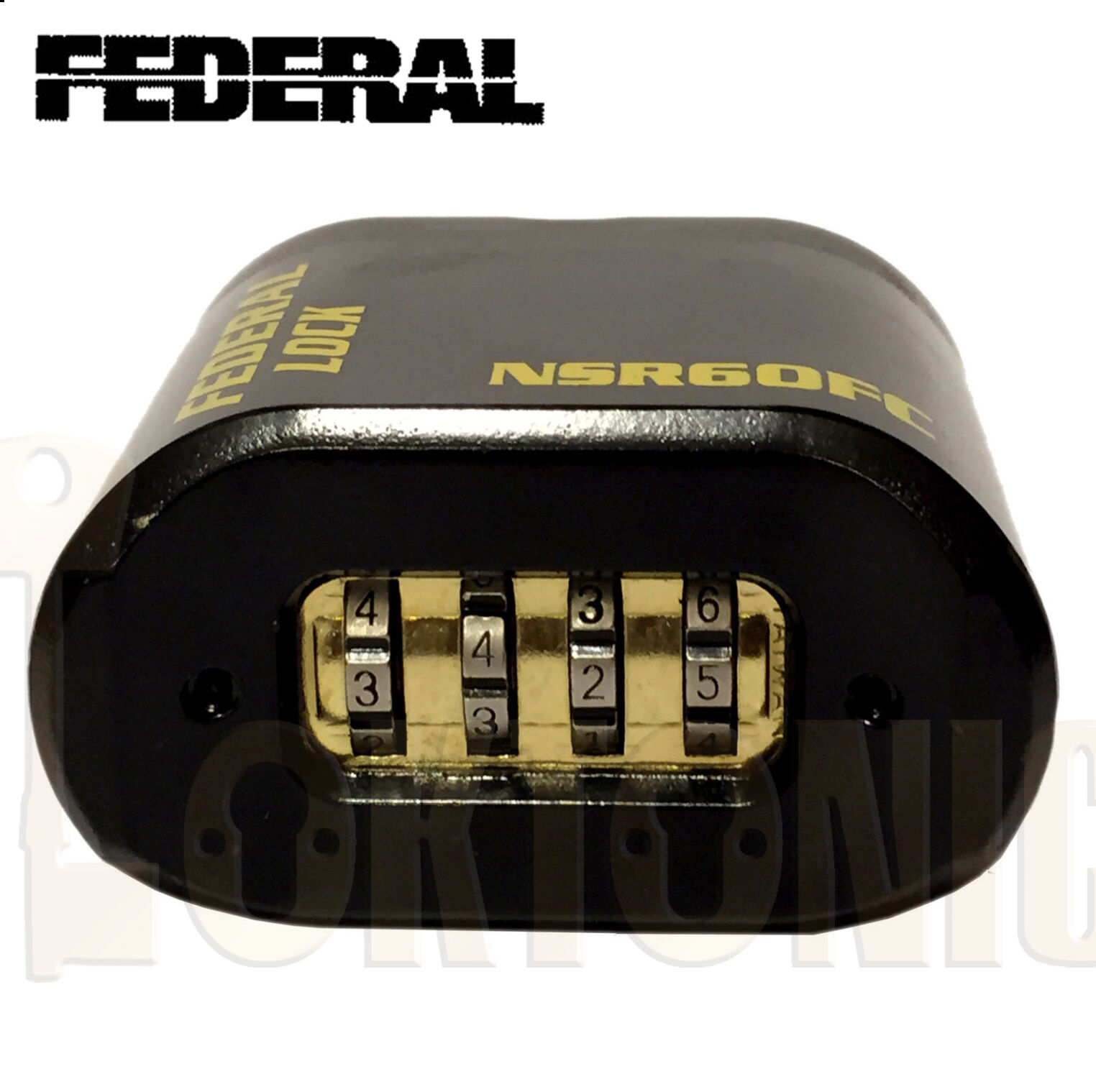 Federal NSR60P Heavy Duty 60mm High Security Combination Van Gate Garage Padlock - Image 5