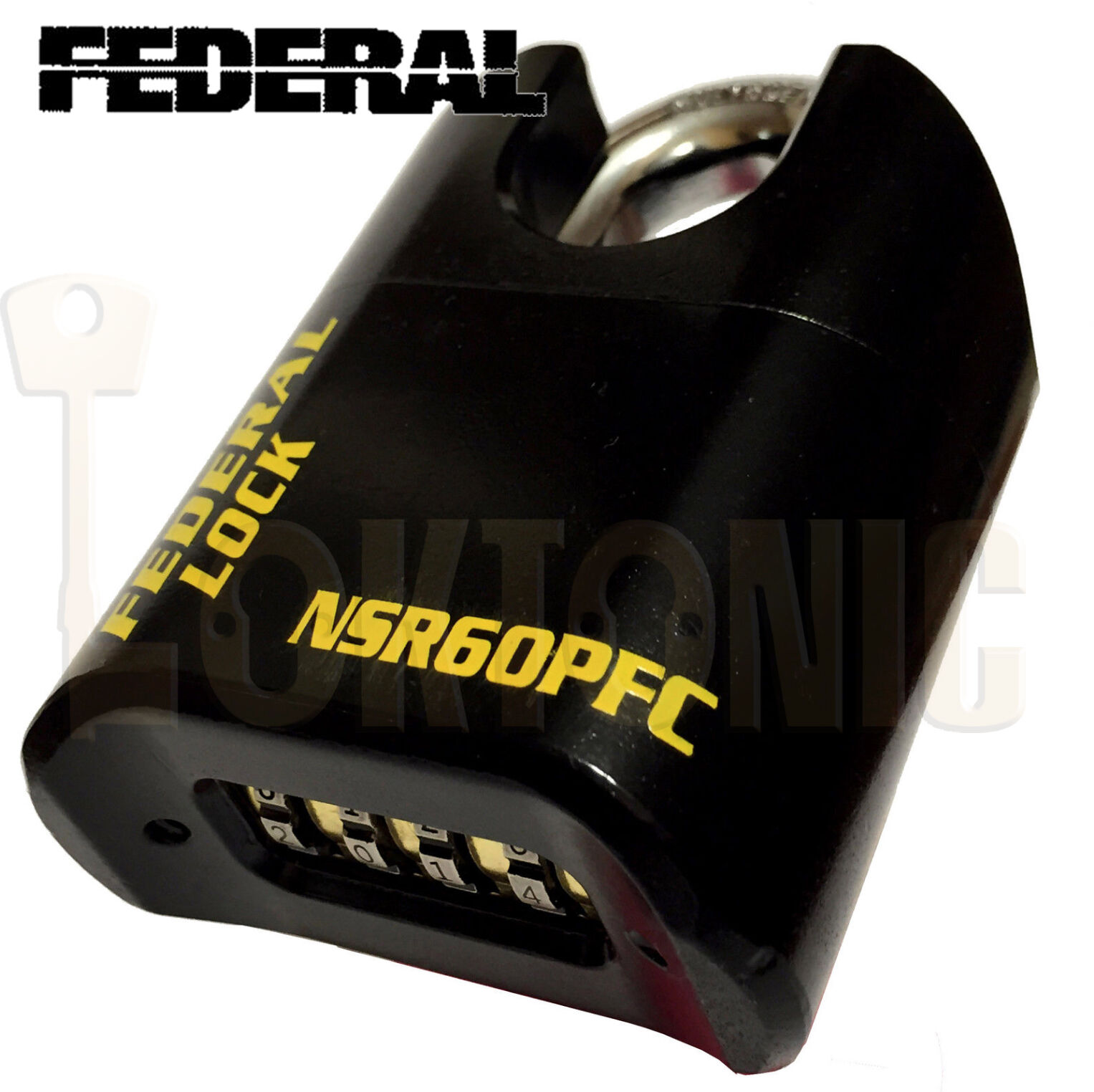 Federal NSR60P Heavy Duty 60mm High Security Combination Van Gate Garage Padlock - Image 8