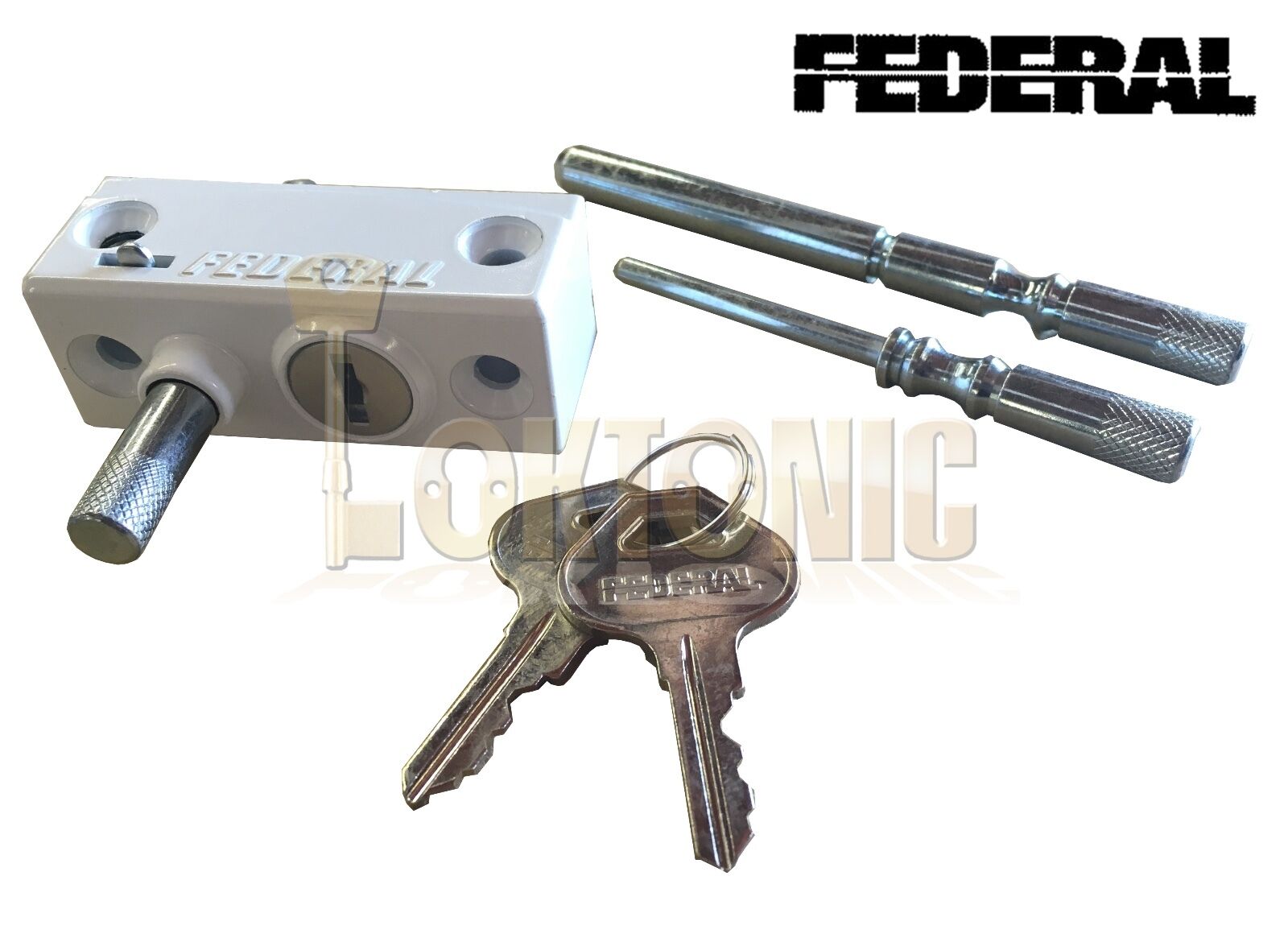 Federal Window French Doors Lock Catches heavy Duty Security Sliding Patio Bolts - Image 4