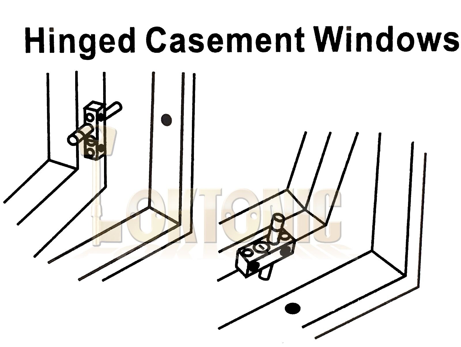 Federal Window French Doors Lock Catches heavy Duty Security Sliding Patio Bolts - Image 5