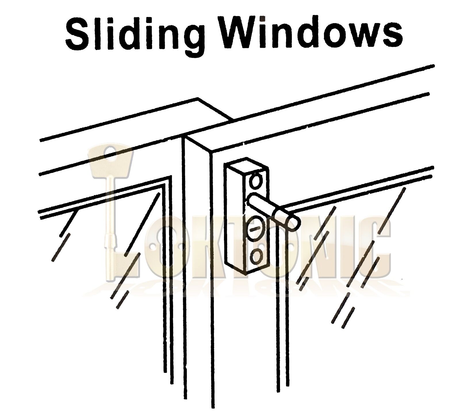 Federal Window French Doors Lock Catches heavy Duty Security Sliding Patio Bolts - Image 6