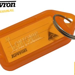 Kevron Pack 10 ID5 ORANGE 100% Genuine Plastic Clicktag Label Key Tags Click Tag