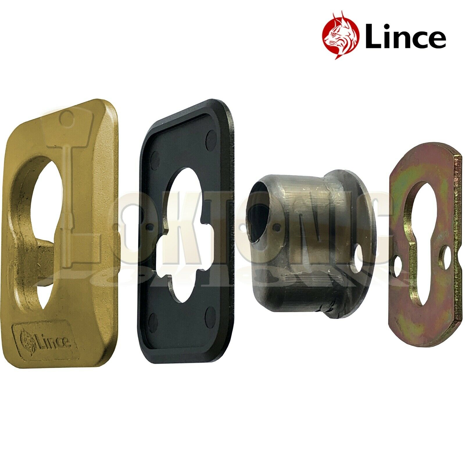 Lince 4 BOLT Rim High Security Euro Sash Bolt Lock Case 5 Secure Dimple Keys - Image 6