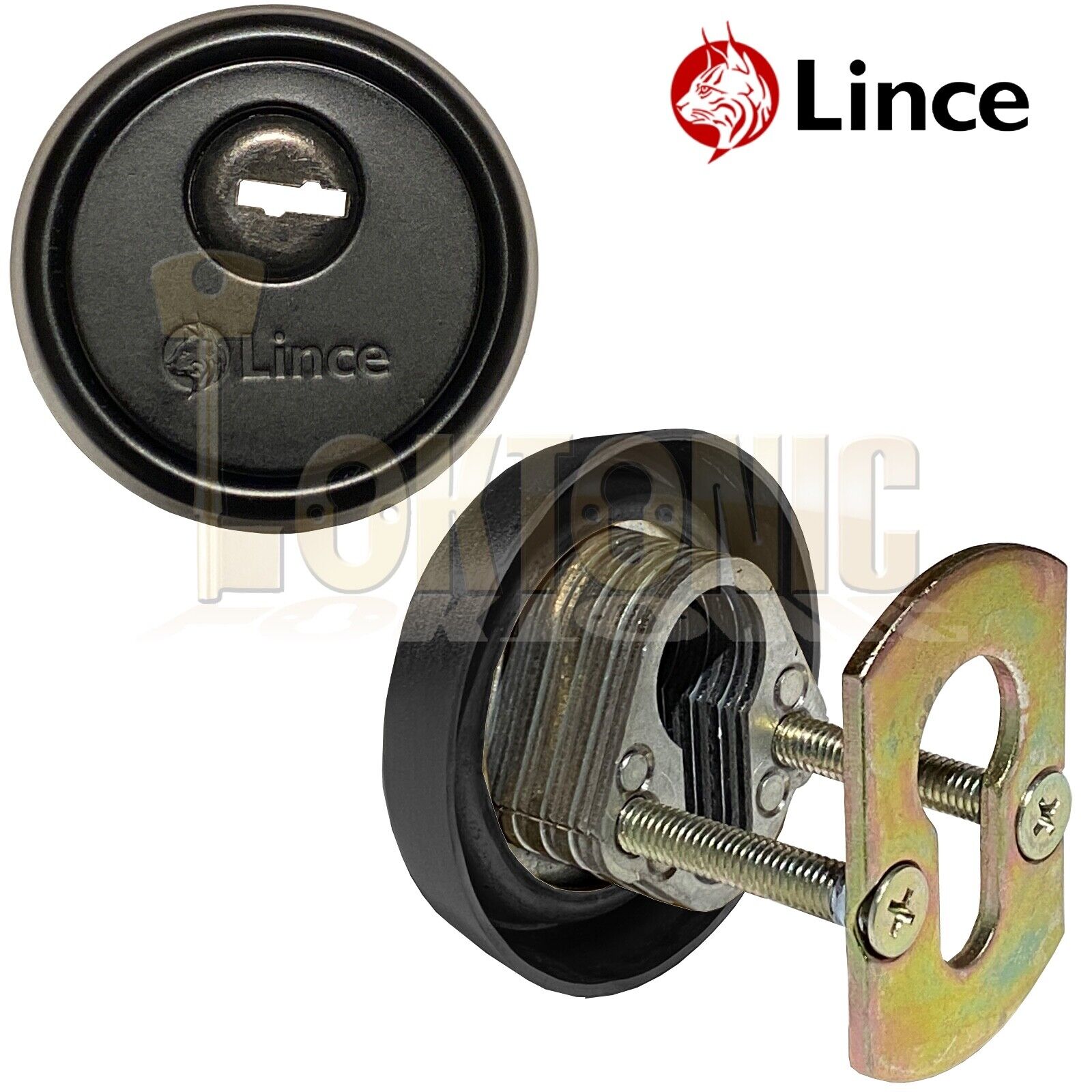 Lince Black High Security Heavy Duty Euro Gate Lock Slide Rim Dead Bolt Sheds - Image 14