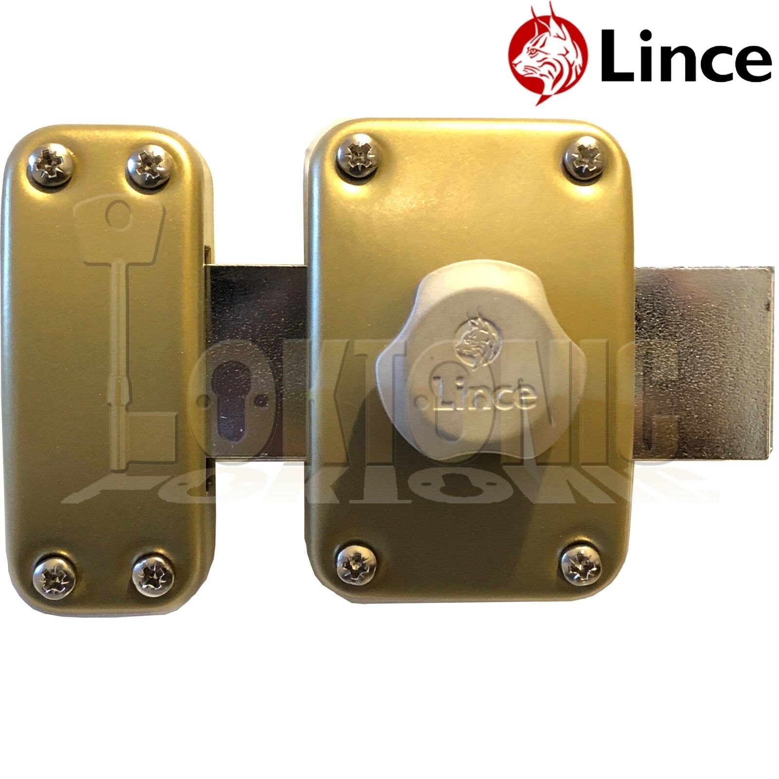 Lince Lock High Security Heavy Duty Garden Gate Shed Garage Rim Dead Bolt - Image 3