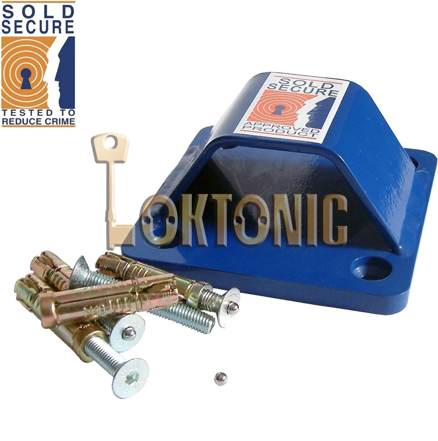 Motorbike Motorcycle Strong 1.m 14mm Chain Padlock Anchor Sold Secure CEN 5 Gold - Image 5