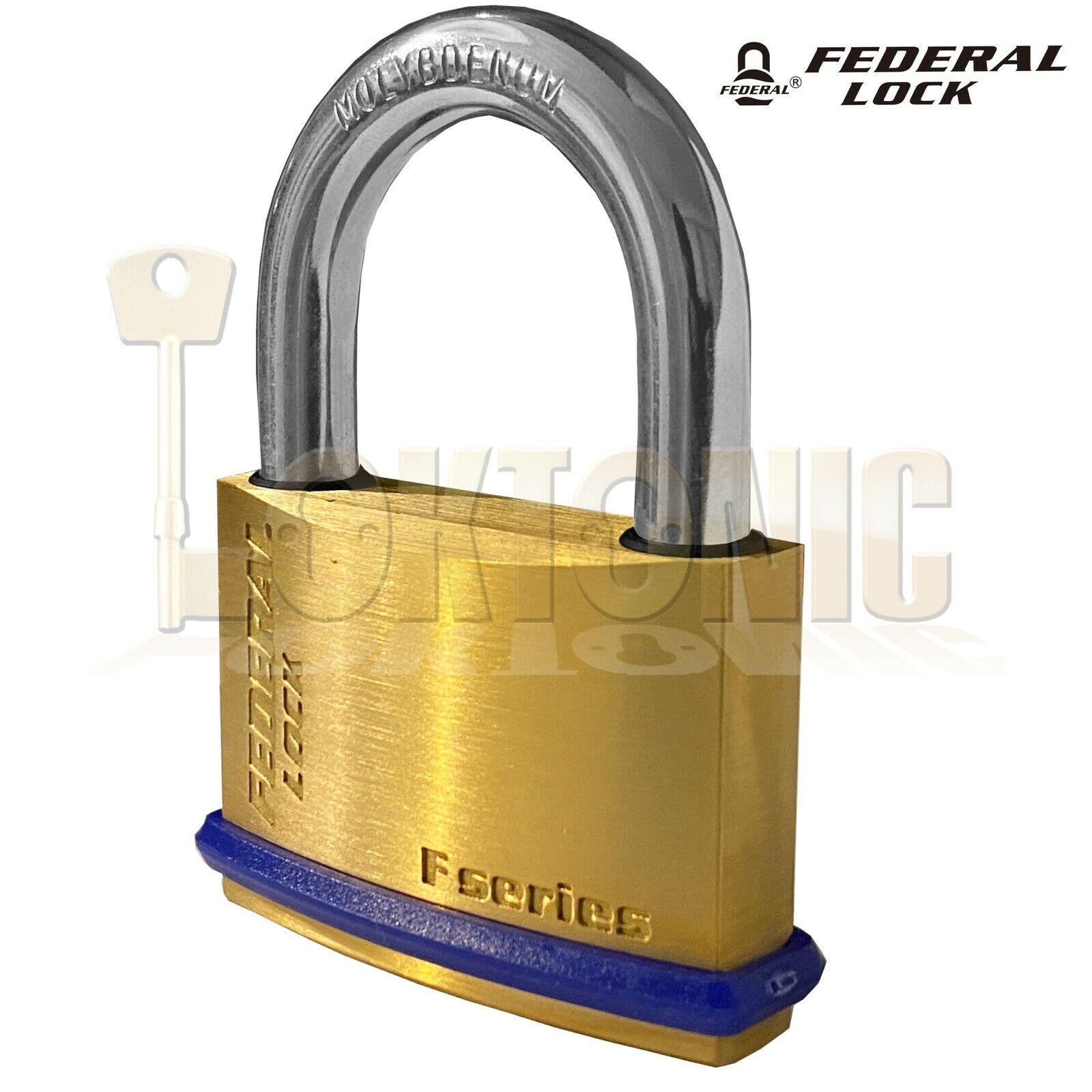 Federal SF60R KA#601 Solid Brass Padlock Keyed Alike For Garage Shed Van Gate - Image 6