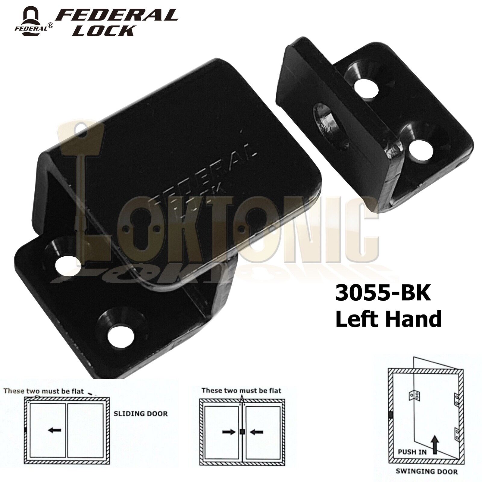 Federal Security Shed Van Door Gate Garage Barn Lock Bracket Hasp And Staple - Image 6