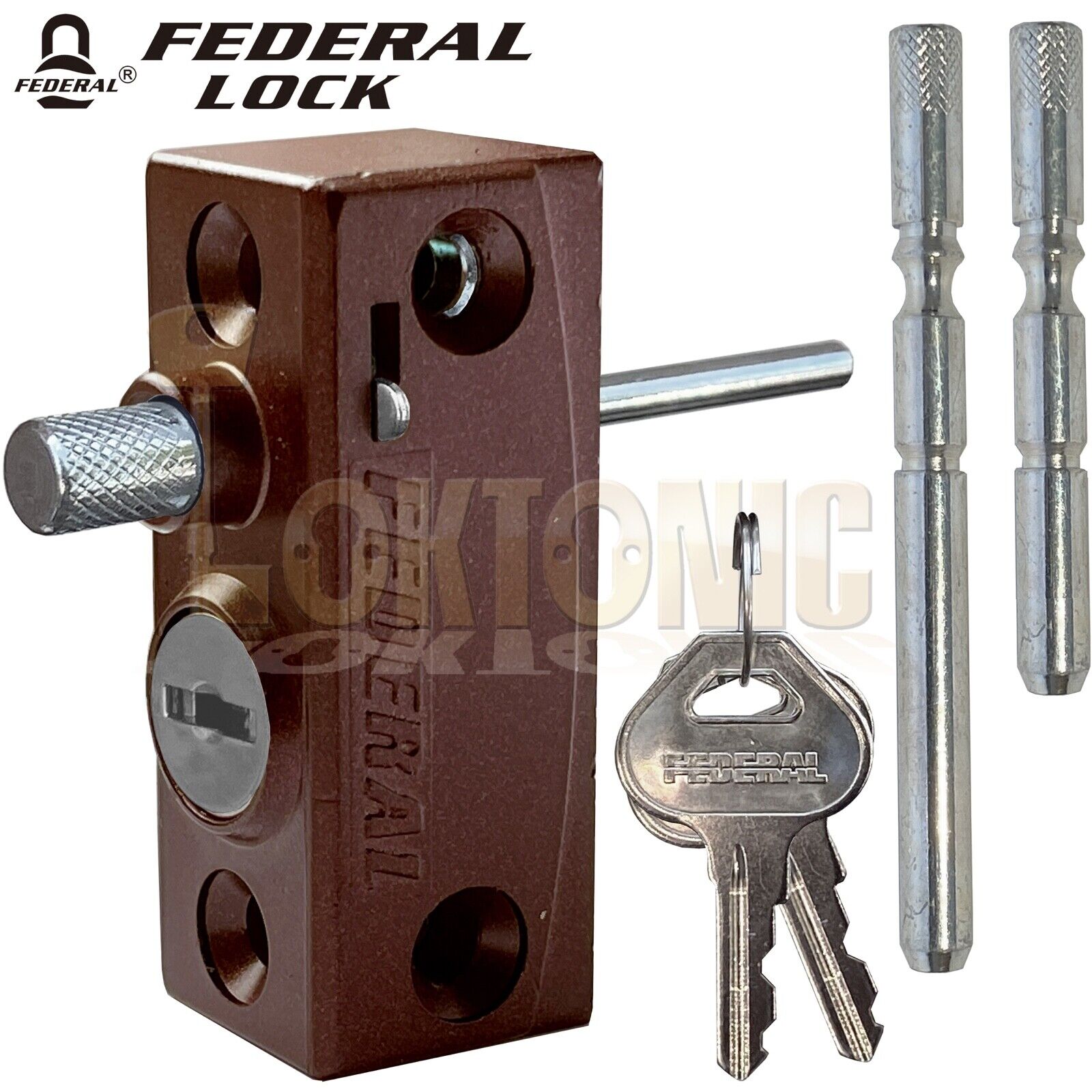 Federal Window French Doors Lock Catches heavy Duty Security Sliding Patio Bolts - Image 14