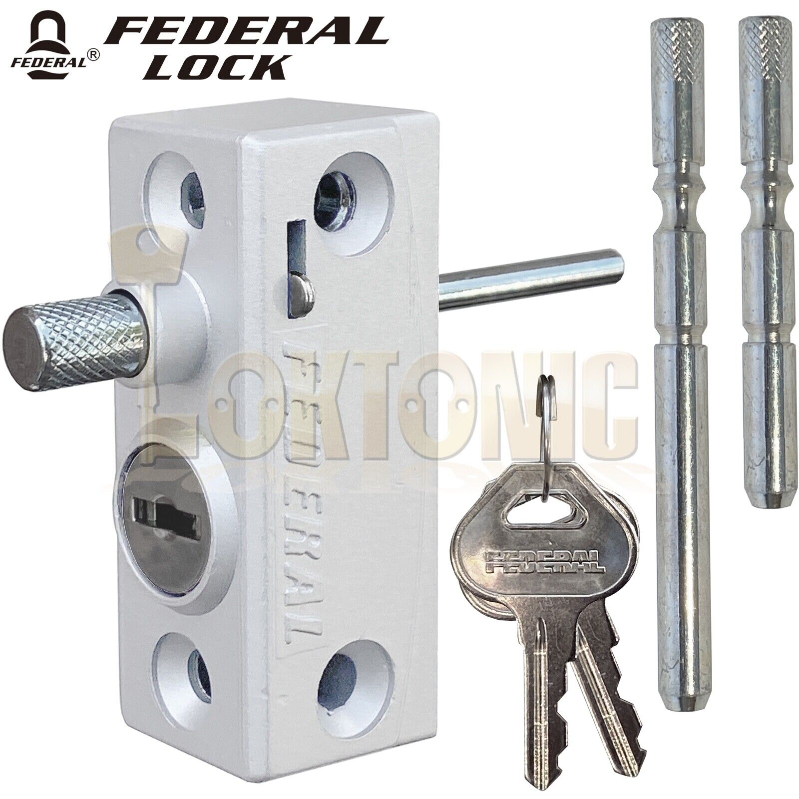 Federal Window French Doors Lock Catches heavy Duty Security Sliding Patio Bolts - Image 13