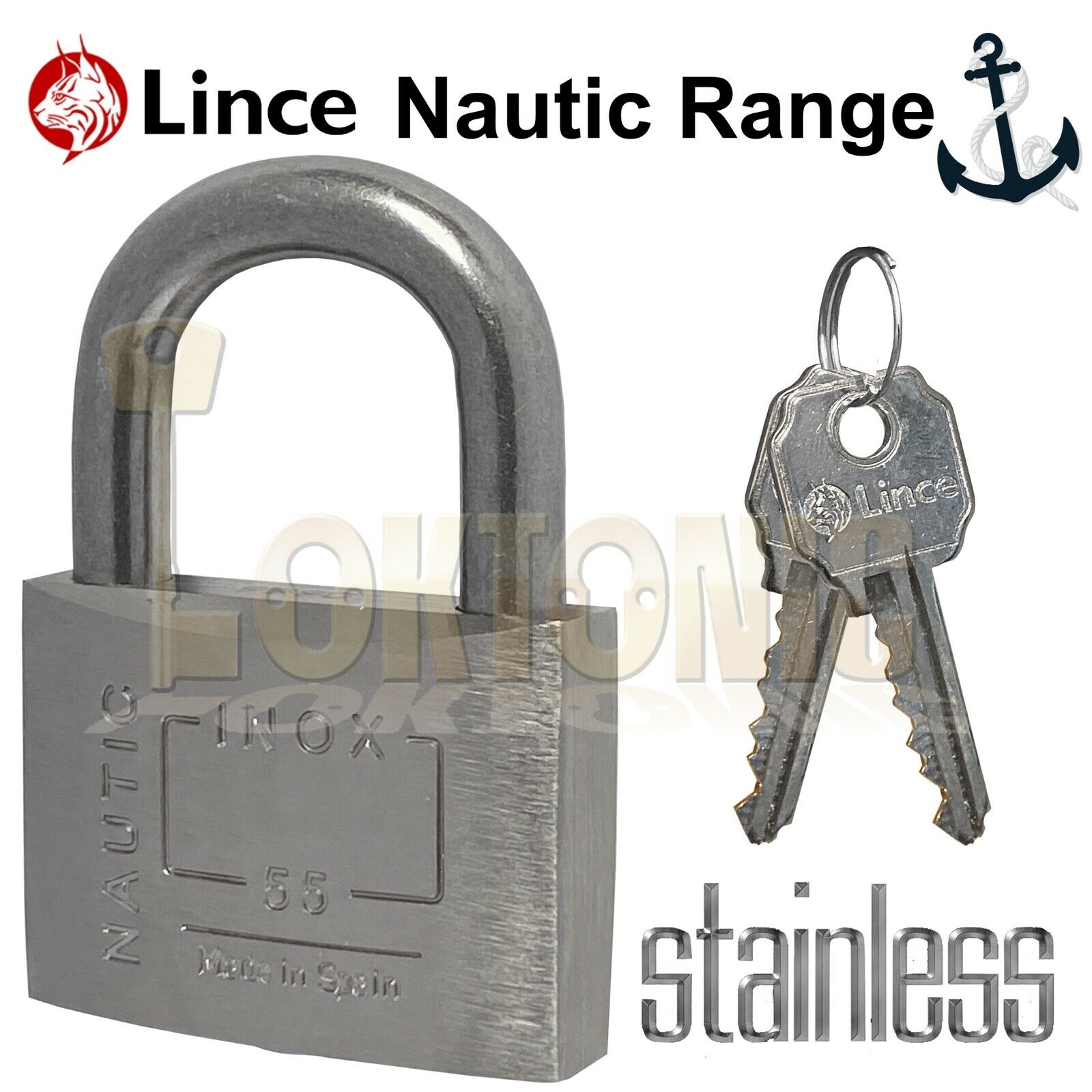 Lince Brass Corrosion Weather Resistant Marine Steel Shackle Padlock BS EN 12320 - Image 13