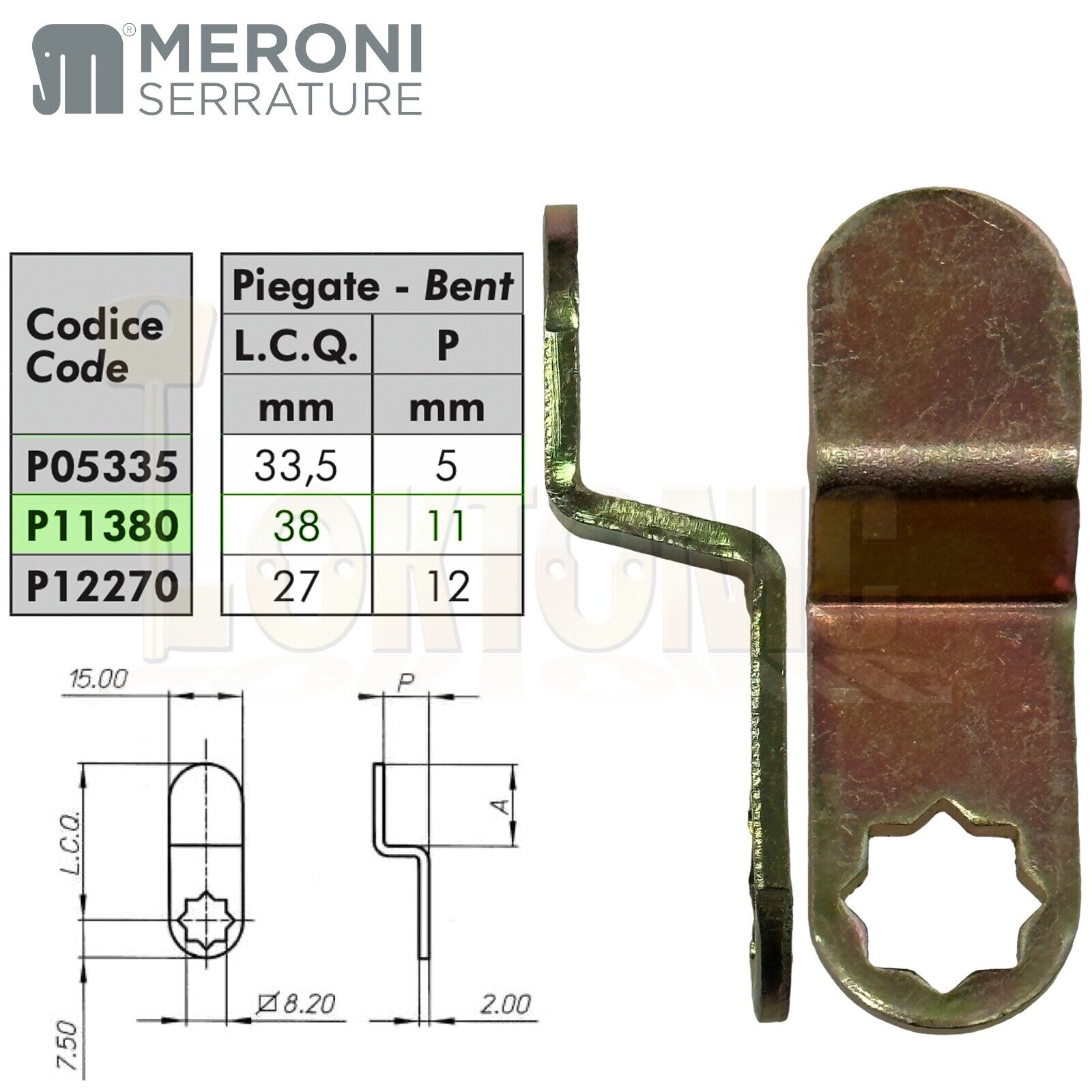 Meroni Cam Bar For 26 Series Lockers Mail Boxe Furniture Lock Tool Or Post Boxes - Image 8