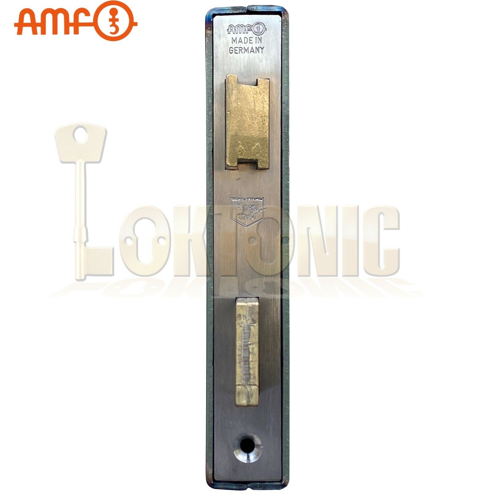 AMF 140UM-30 Heavy Duty Stainless Steel Cased Gate Sash Lock Wrought Iron Gates - Image 3