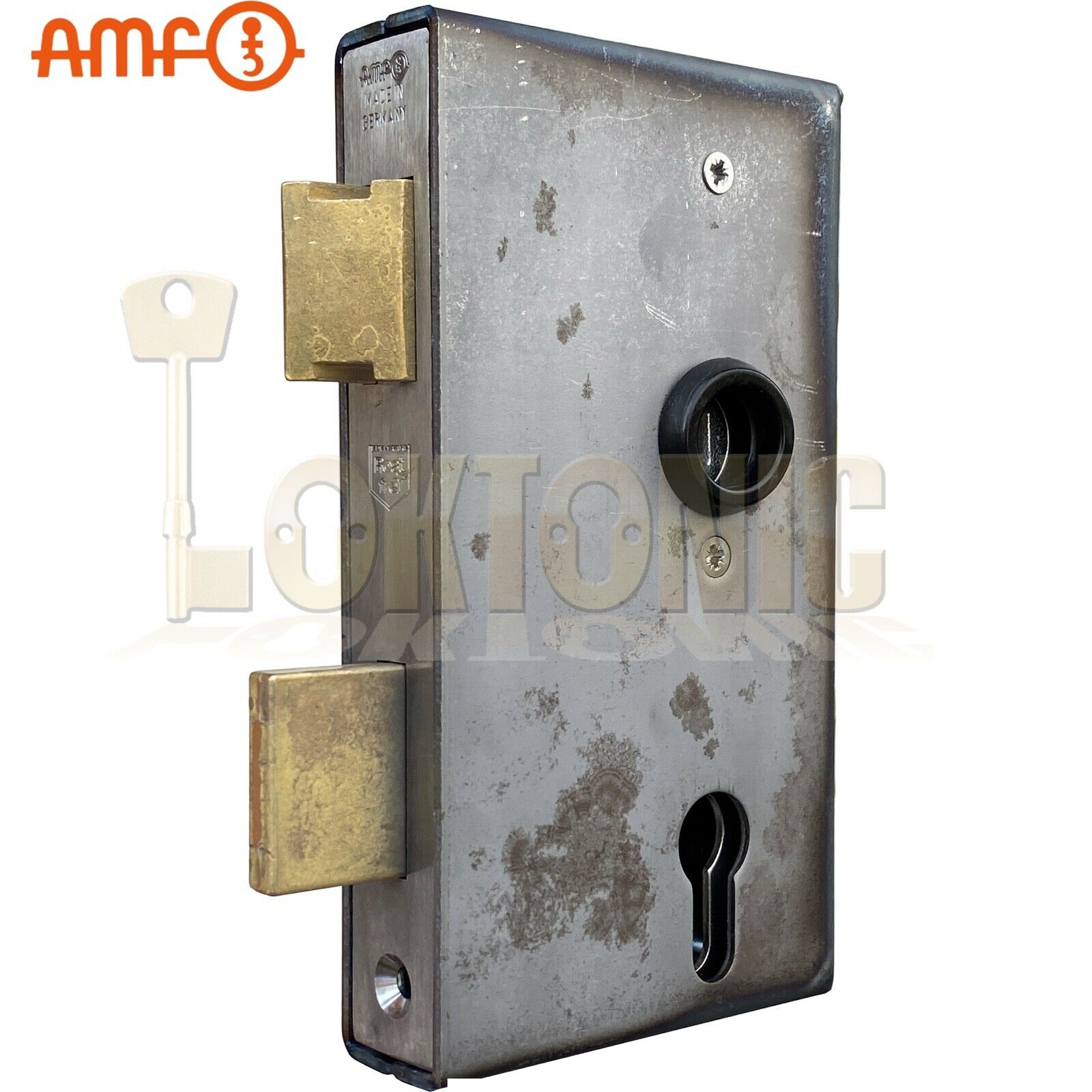 AMF 140UM-30 Heavy Duty Stainless Steel Cased Gate Sash Lock Wrought Iron Gates - Image 4