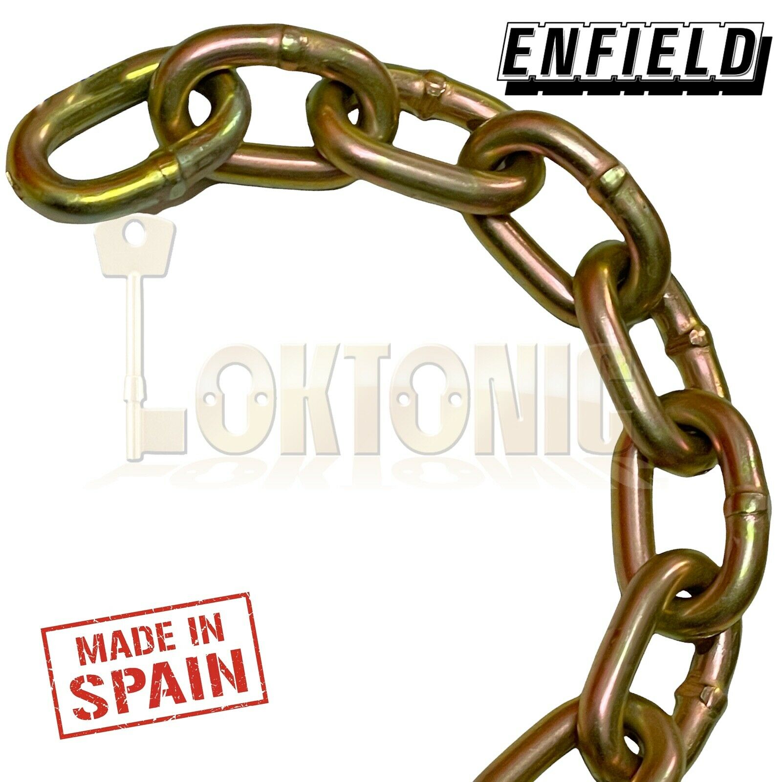 Enfield 8mm Through Hardened Security Heavy Duty Chain Motorcycle Bike - Image 3
