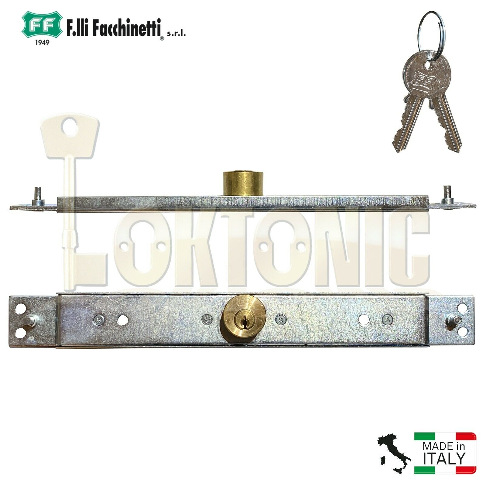 Facchinetti Heavy Duty Narrow Centre Roller Shutter Garage Door Lock Keyed Alike - Image 6
