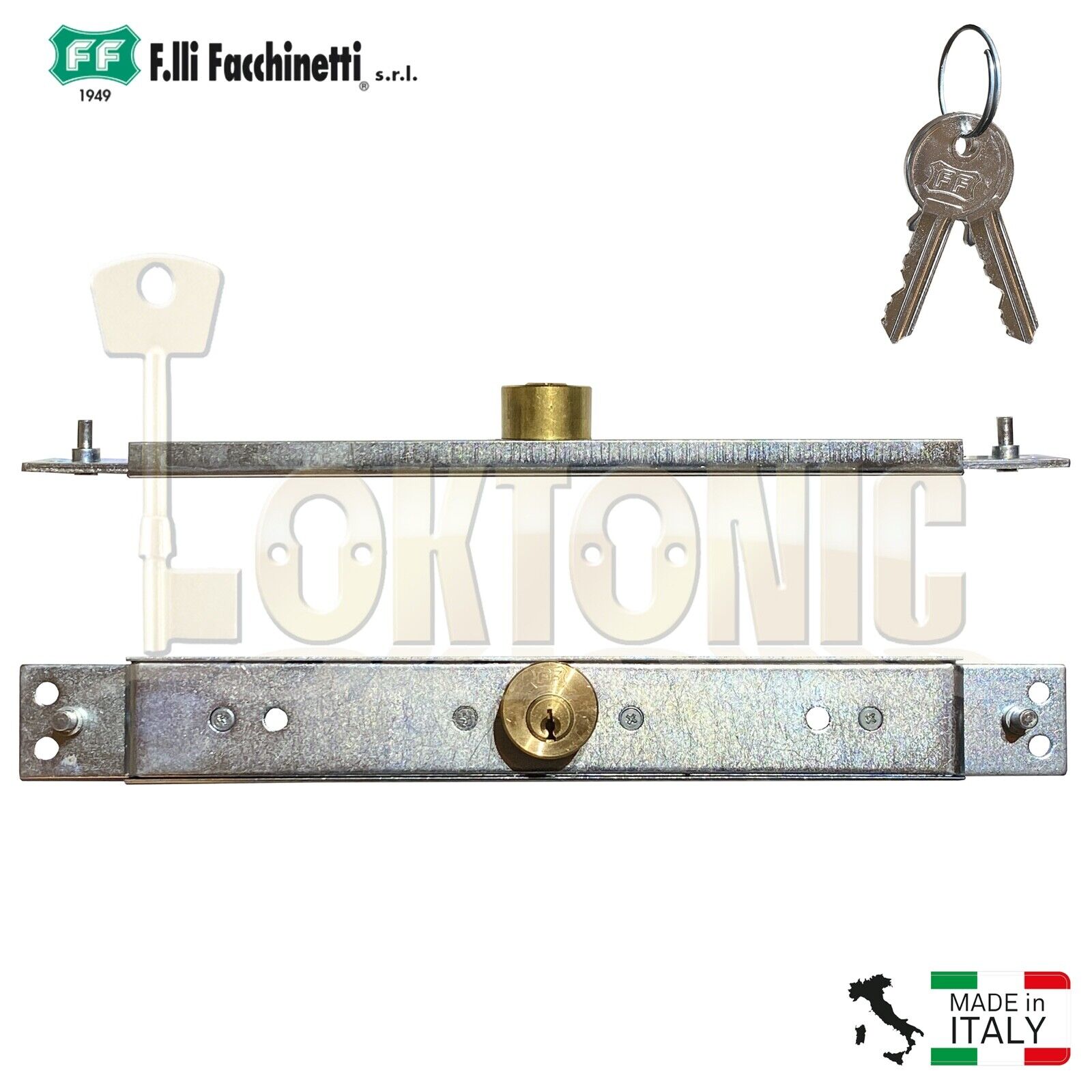 Facchinetti Heavy Duty Narrow Centre Roller Shutter Garage Door Lock Keyed Alike - Image 7