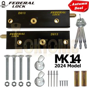 Federal Enfield Up And Over Garage Door Bolts Locks High Security Mk14 2024