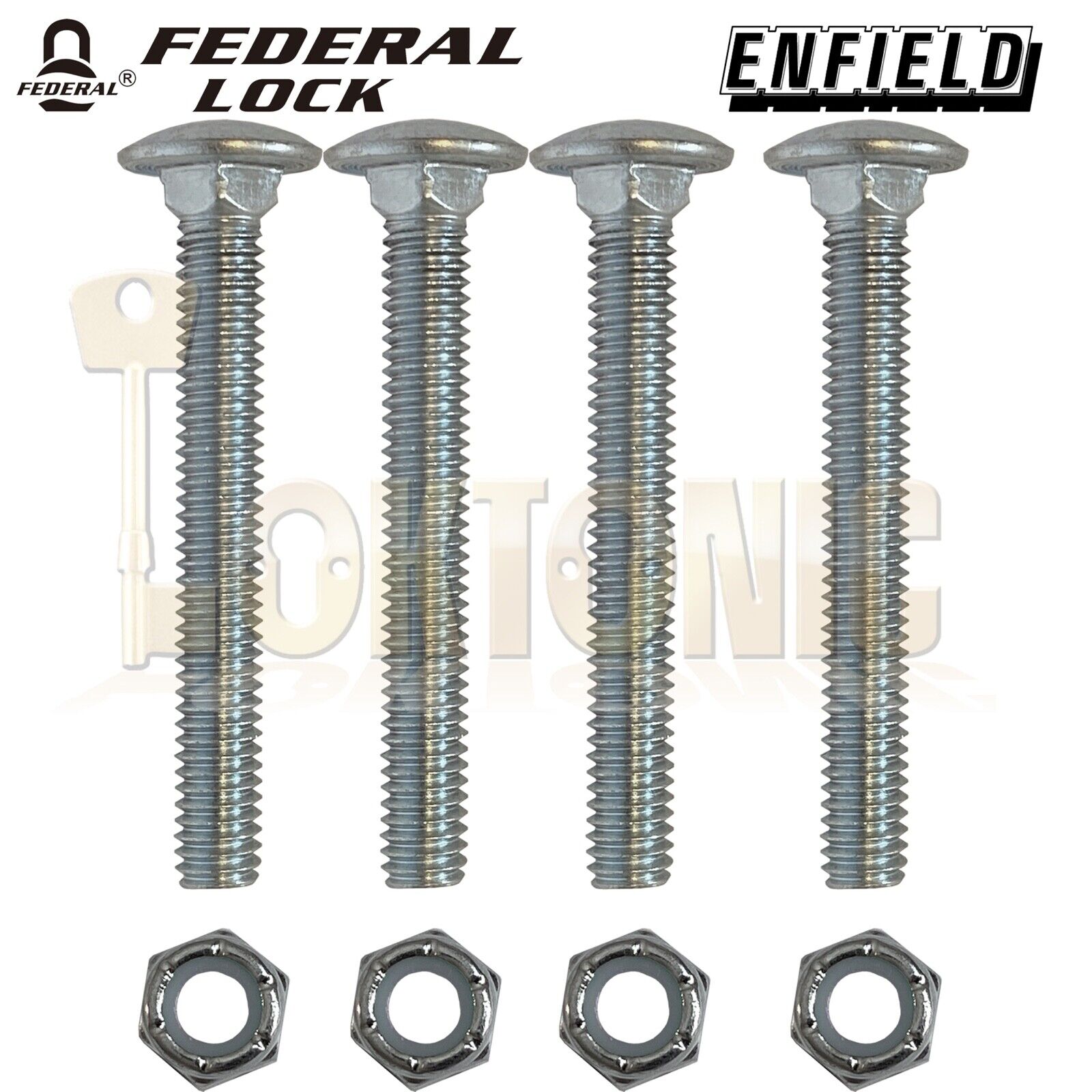 Federal Enfield Up And Over Garage Door Bolts Locks High Security Mk14 2024 - Image 7