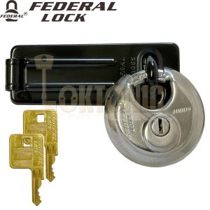 Federal FD1000s - FD1065 Stainless Steel Padlock & Hasp Shed Gates Garage