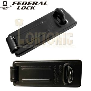 Federal FD1055 Medium Security Garage Garden Shed Gate Steel Hasp And Staple