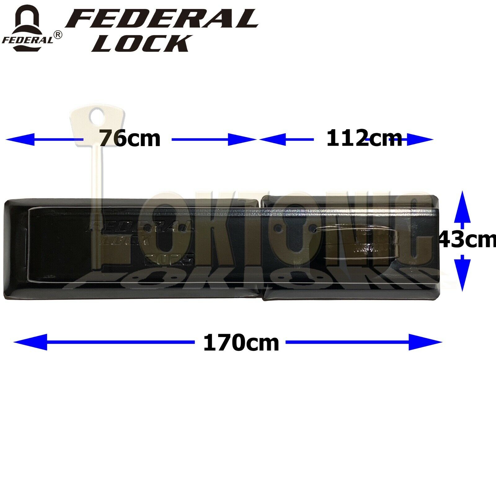 Federal FD2025 Security Hardened Steel Van Door Shed Gate Garage Hasp and Staple - Image 3