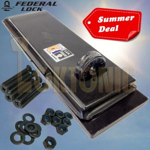 Federal FD4025 Sold Secure Silver CEN 4 Heavy Duty Shed Garage Gate Steel Hasp