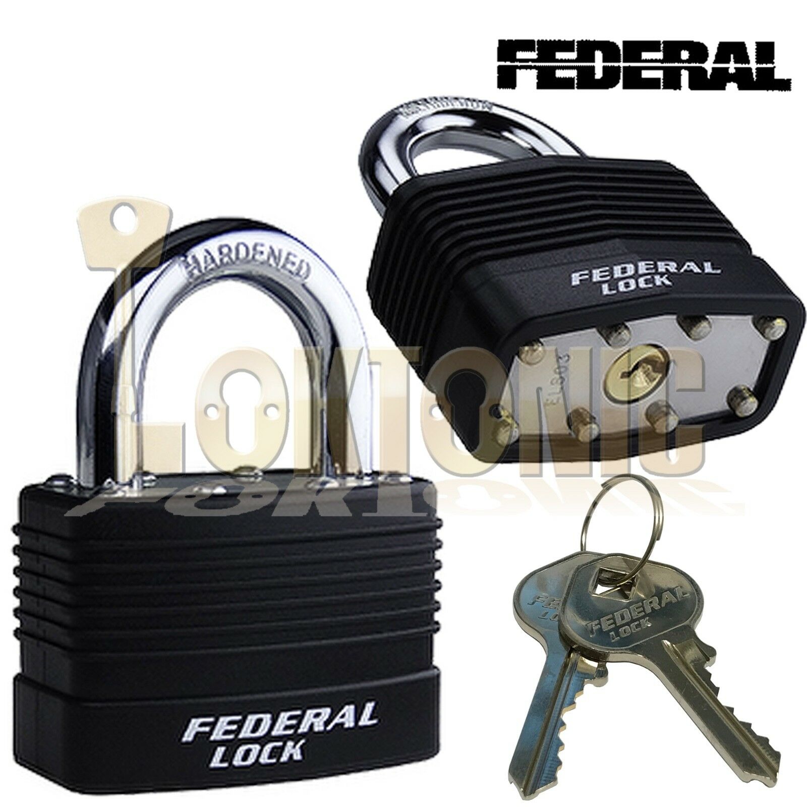 Federal High Security Weather Resistant Waterproof Shed Steel Padlock EL812