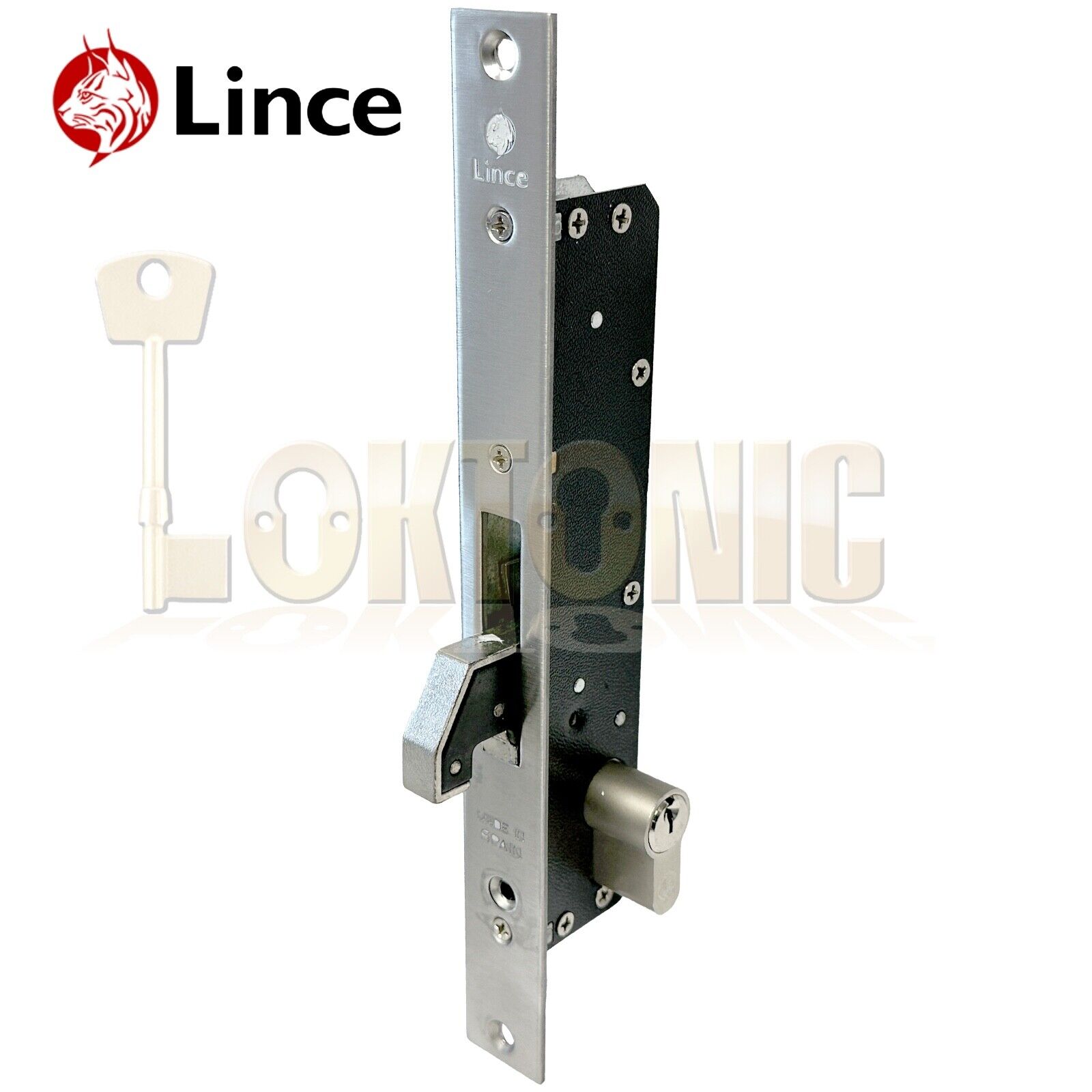 Lince 5572 Narrow Stile Heavy Duty Mortice Euro Hook lock Van Shed Gate Garage - Image 7