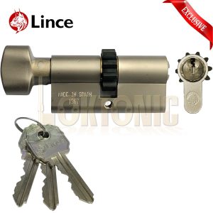 Lince Euro 10 Cog Thumb Turn Cylinder 35-35 To Suit Mul T lock With 6 Keys Total