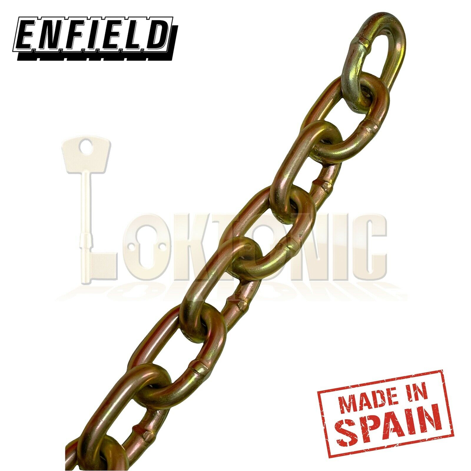 Enfield 8mm Through Hardened Security Heavy Duty Chain Motorcycle Bike - Image 5