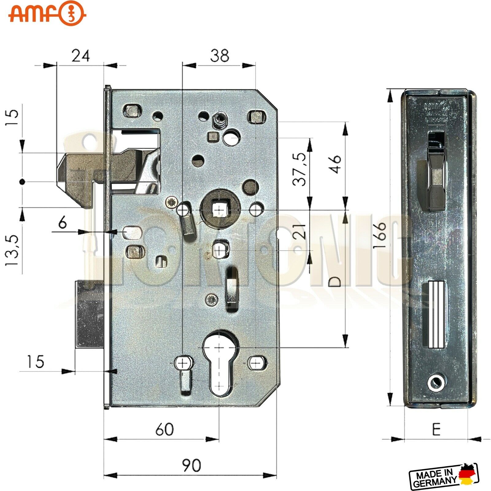 AMF 140S-40 Heavy Duty Stainless Steel Cased Auto Hook Lock Wrought Iron Gates - Image 6