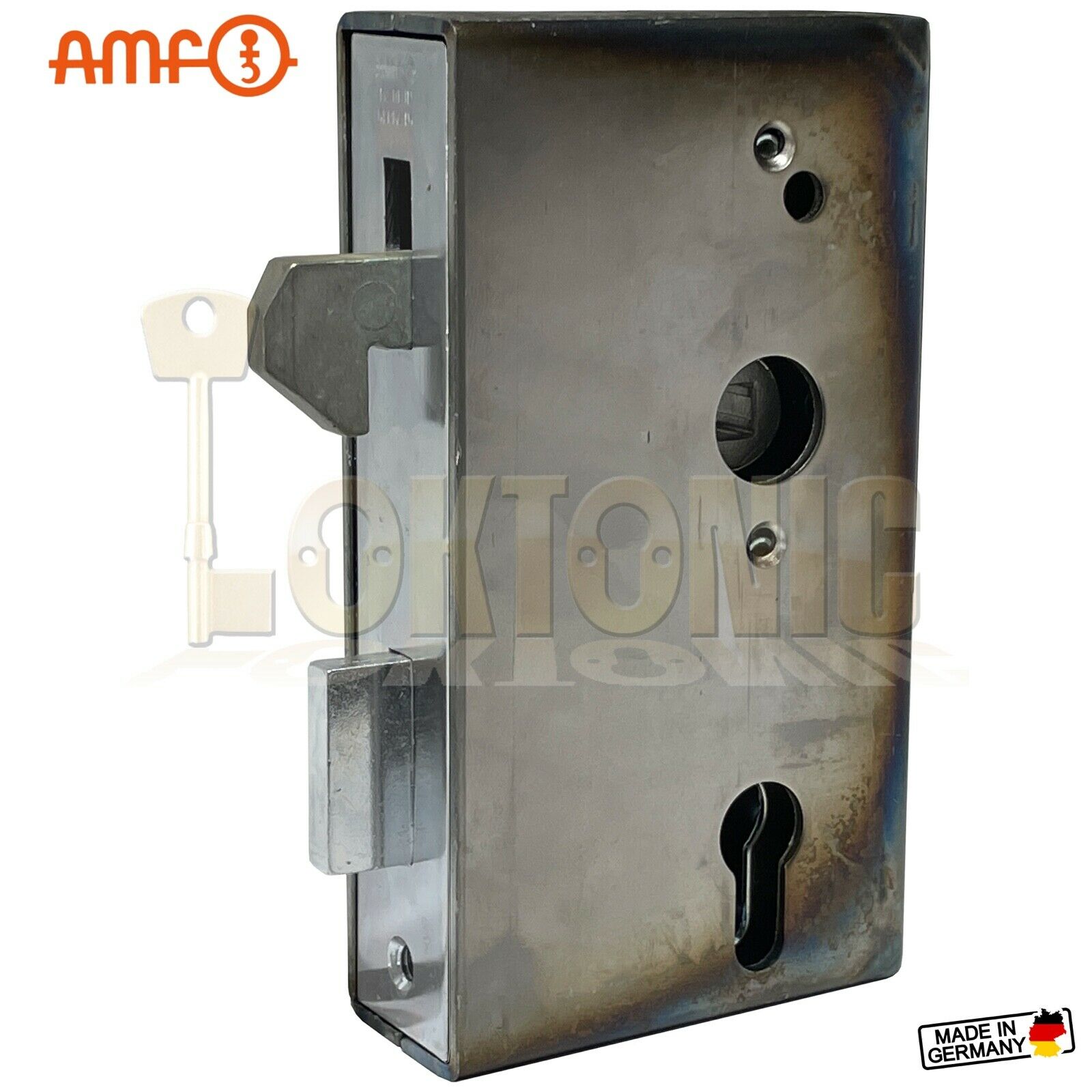 AMF 140S-40 Heavy Duty Stainless Steel Cased Auto Hook Lock Wrought Iron Gates