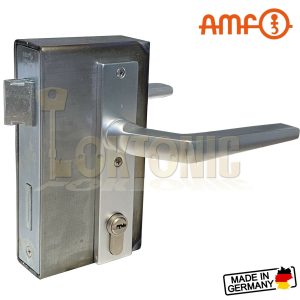 AMF Heavy Duty Wrought Iron Cased Gate Sash Lock Kit with 5 Security Dimple Keys
