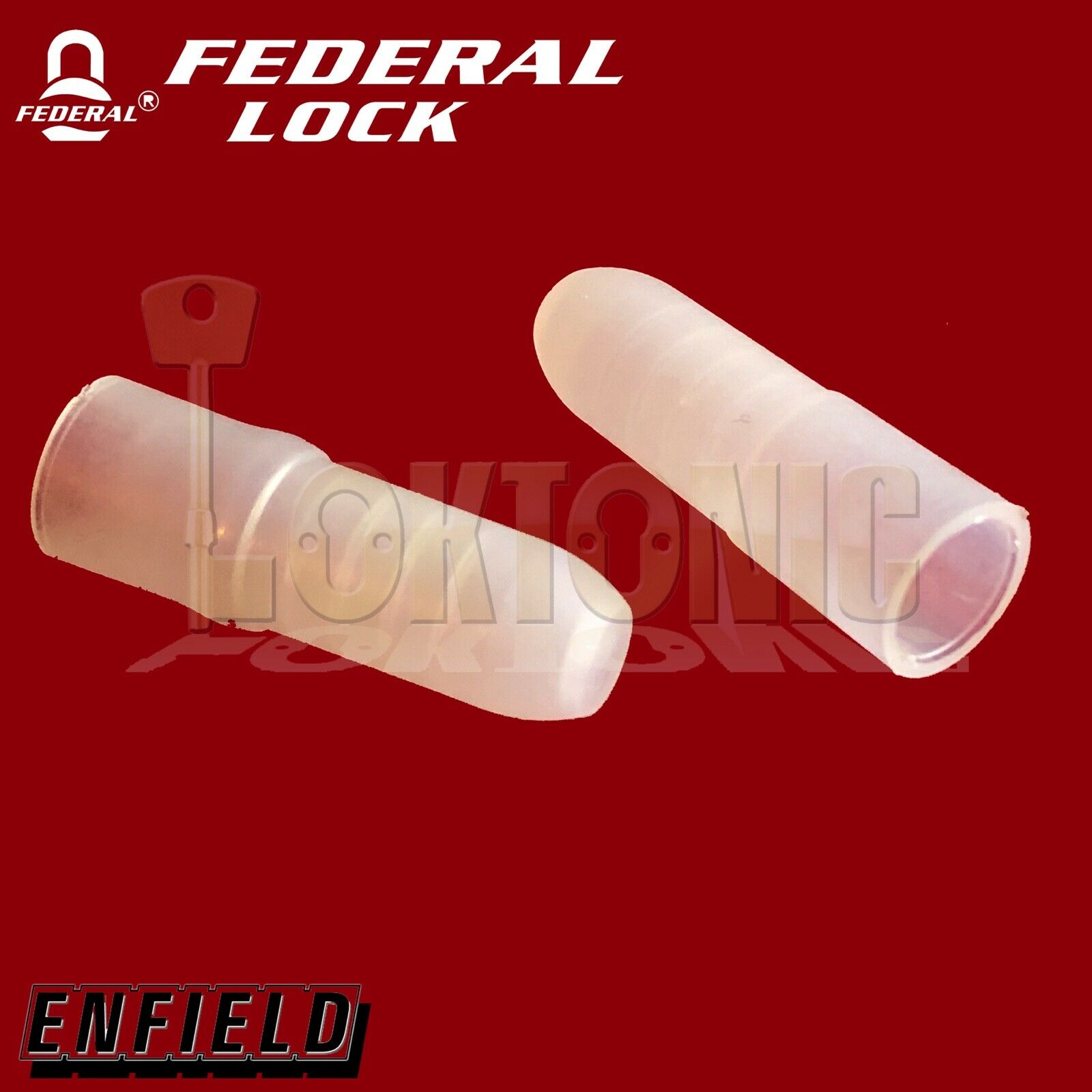 Enfield D613 Spare Garage Door Bolt Key Caps Pocket Protectors - Image 3