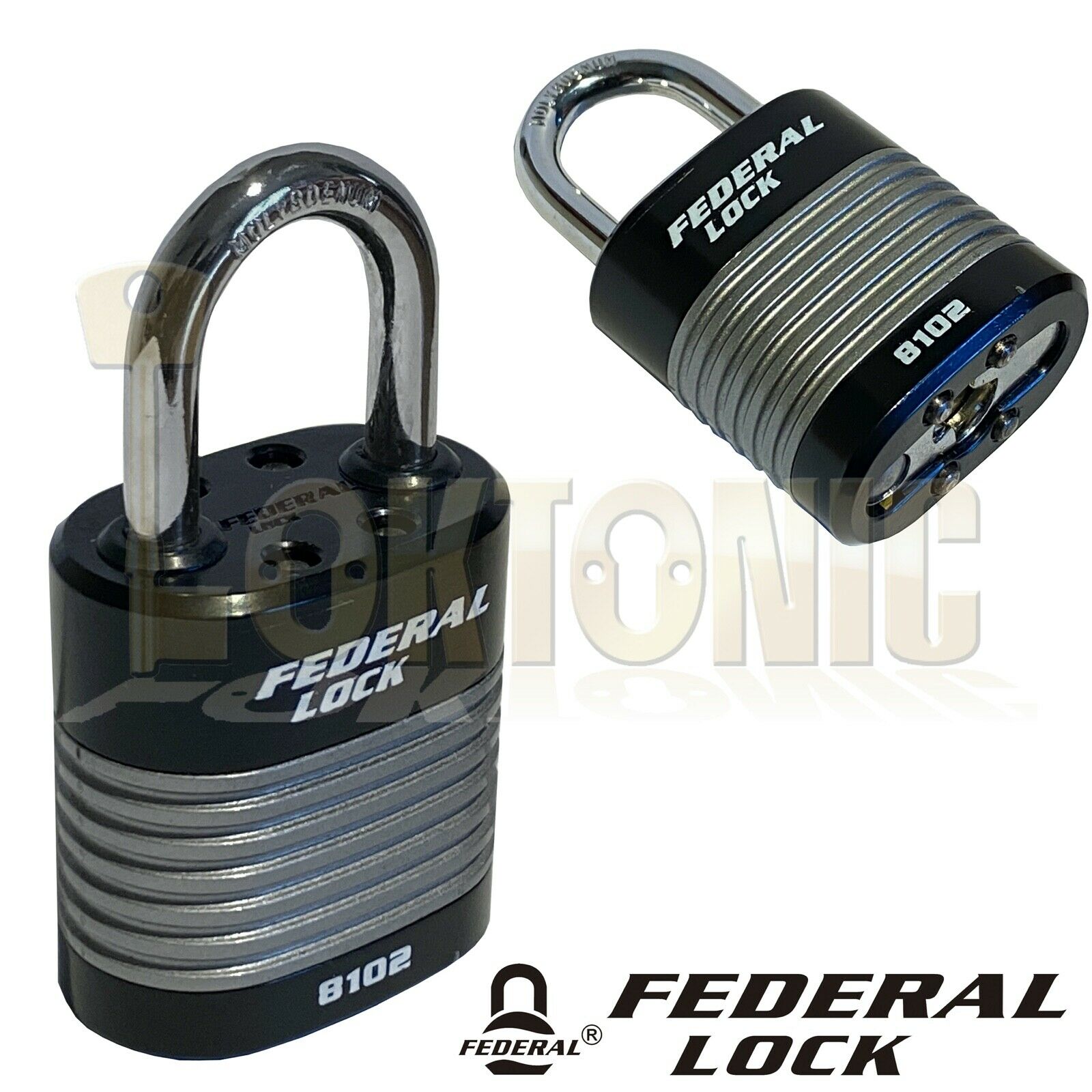 Federal Bike Bicycle Security 6.3mm Spiral Steel Cable Chain And 44mm Padlock - Image 3