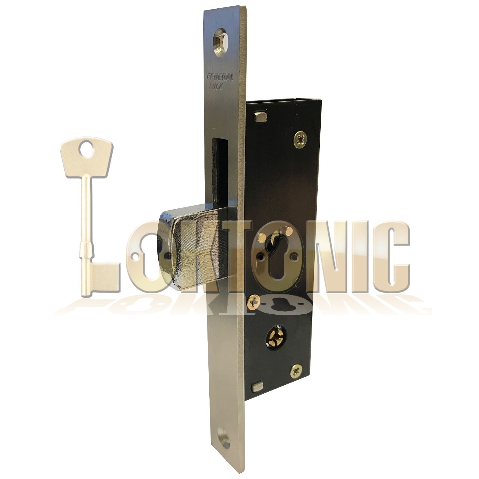 Federal FD-TX190F Narrow Stile Sliding Van Door Swing Dead Bolt Lock Shed UPVc - Image 4