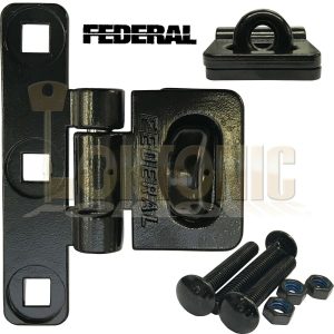 Federal FD701HS Heavy Duty Vertical T-Shape Steel Van Shed Garage Hasp & Staple