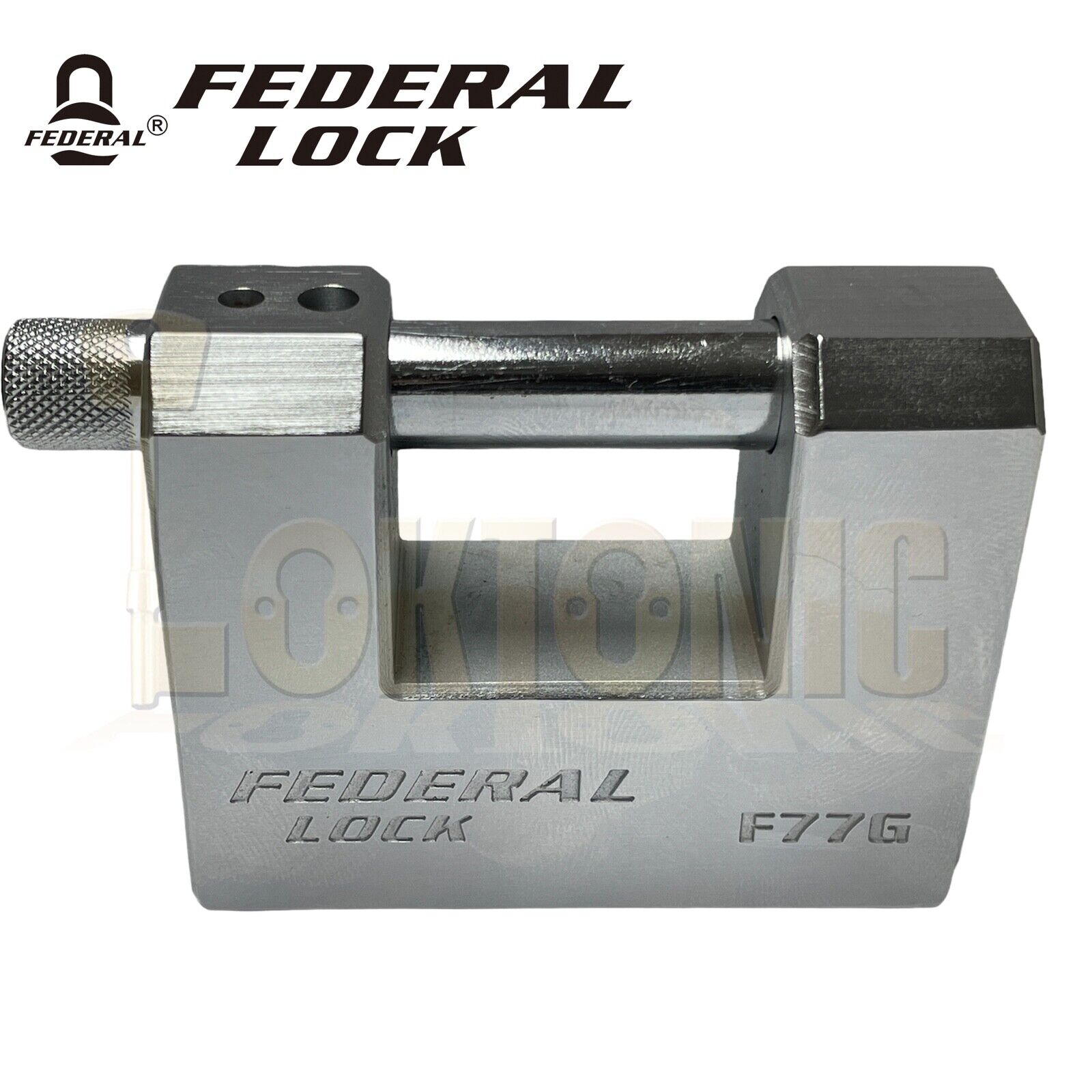Federal FD77G Heavy Duty Rectangular Anvil Shutter Van Shed container Padlock - Image 4