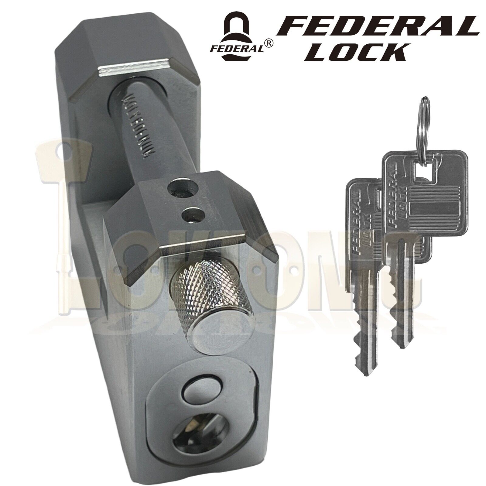 Federal FD77G Heavy Duty Rectangular Anvil Shutter Van Shed container Padlock - Image 6