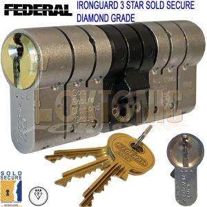 Federal High Security Composite Euro Anti Snap Bump Pick Cylinder uPVC Door Lock