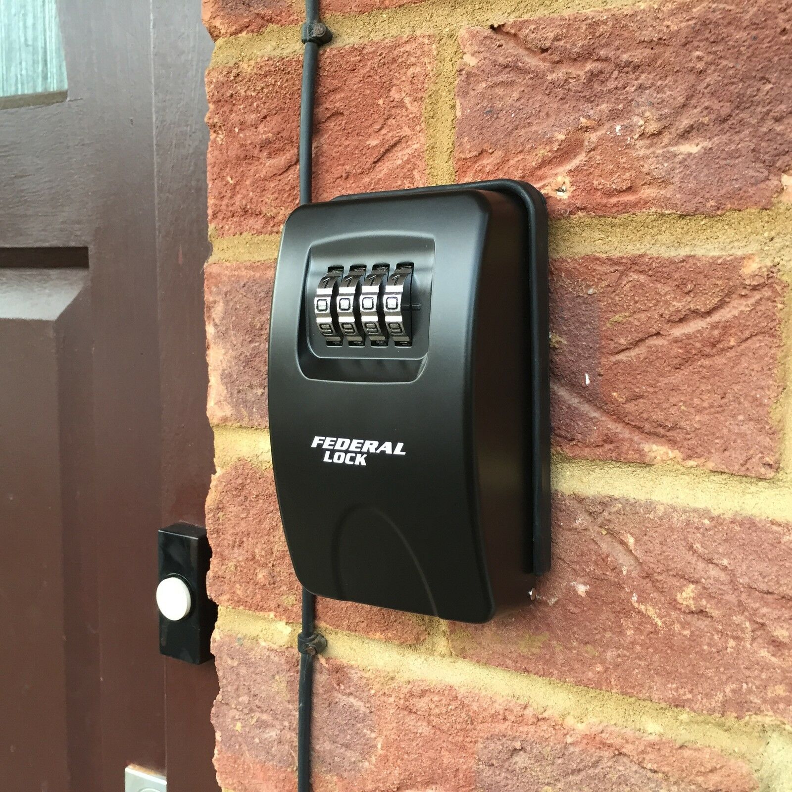 Federal Outdoor High Security Home Wall Mounted Combination Key Safe Lock Box - Image 4